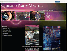 Tablet Screenshot of chicagopartymasters.com